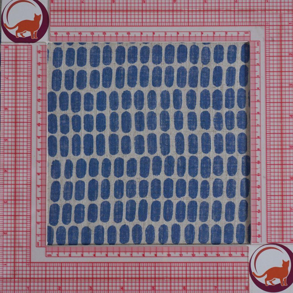 Preview: Viskose-Leinenstoff Ovale allover mittelblau